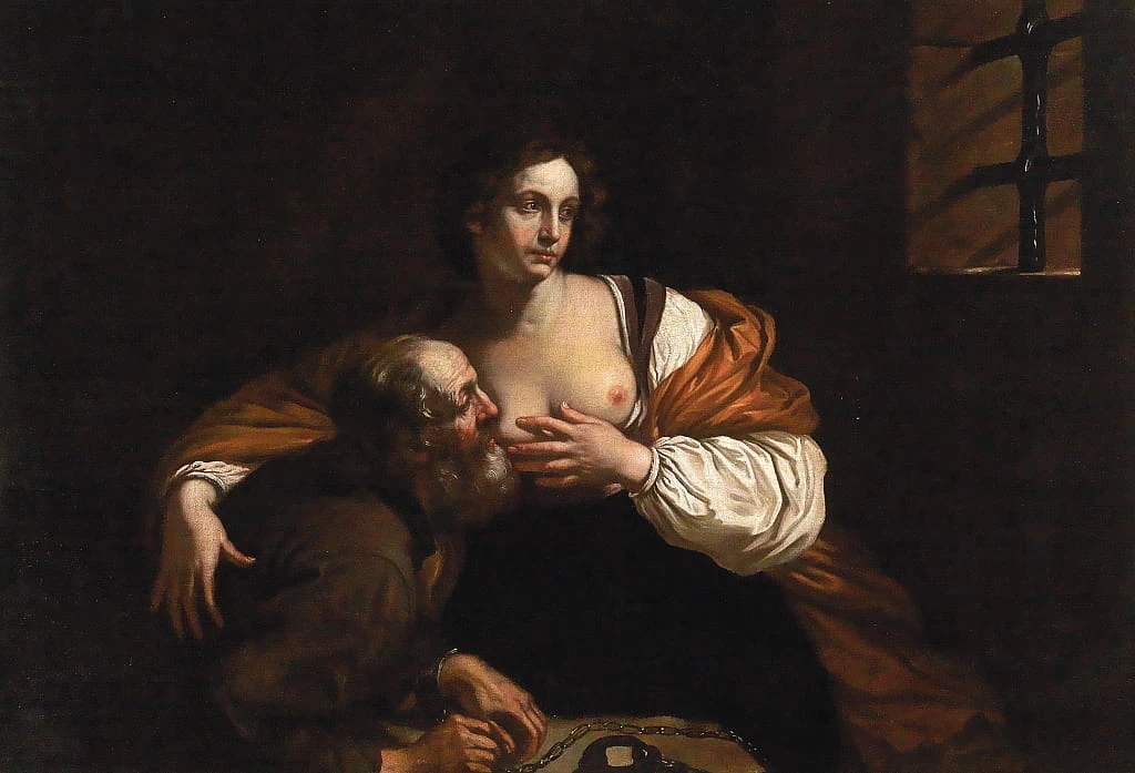 Giovanni Francesco Barbieri, il Guercino - Carità romana
